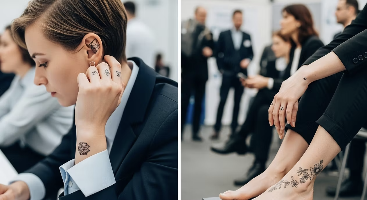 Tattoos und Job: Diskrete Designs für den Berliner Arbeitsmarkt